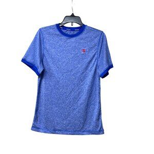 Champion Boy’s Quick Dry Ringer Tee, Heather Blue, Sz. M